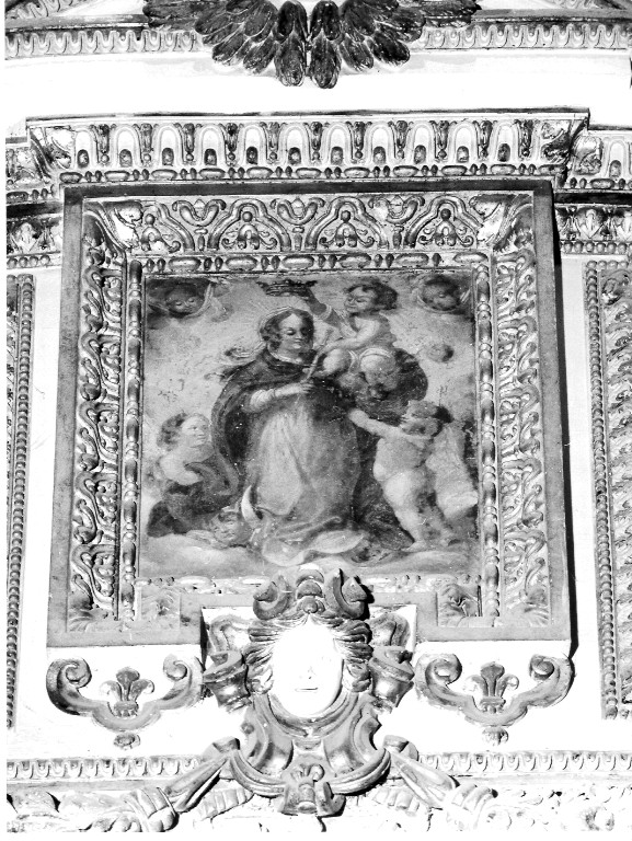 incoronazione di Maria Vergine (dipinto) di Menicucci Stefano (attribuito) (prima metà sec. XVII)