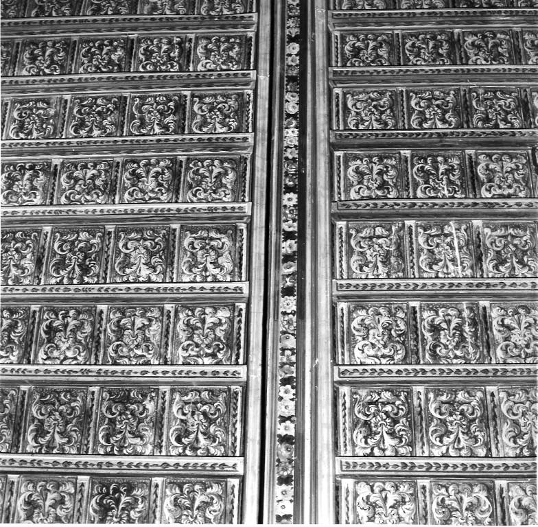 motivi decorativi vegetali (soffitto a cassettoni) - ambito viterbese (fine/inizio secc. XVIII/ XIX)