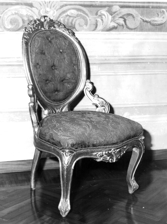 sedia - ambito laziale (seconda metà sec. XIX)