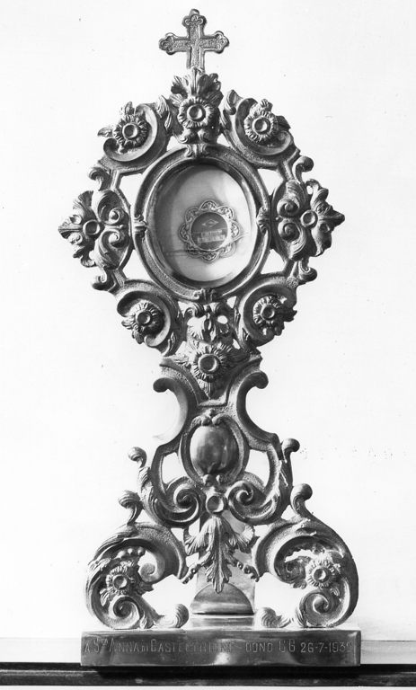 reliquiario - a ostensorio - ambito reatino (sec. XX)