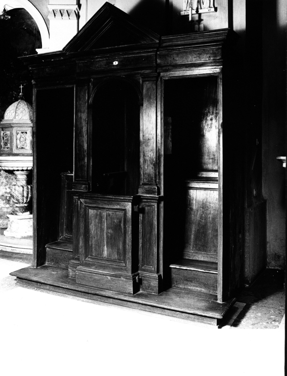 confessionale - ambito viterbese (seconda metà sec. XVIII)