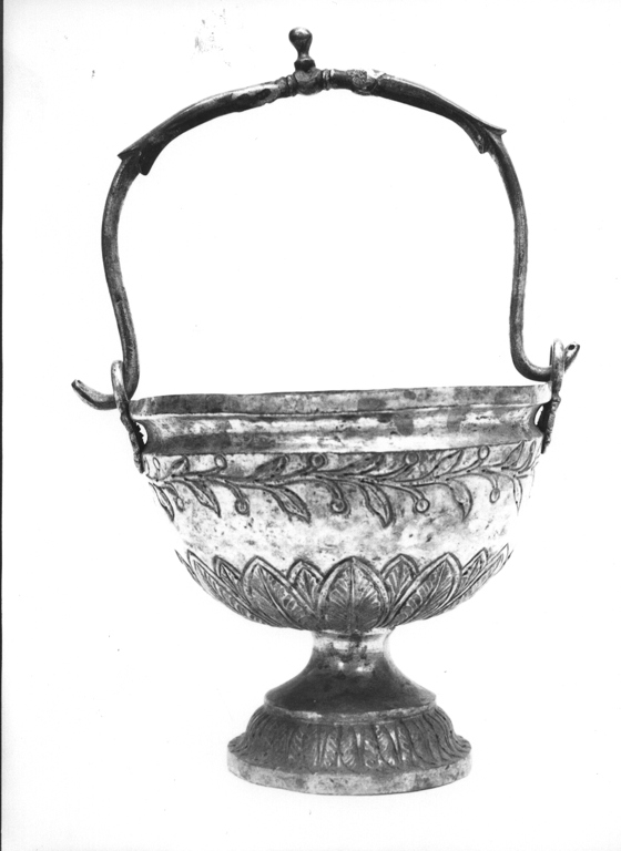 secchiello per l'acqua benedetta - ambito viterbese (seconda metà sec. XVII)