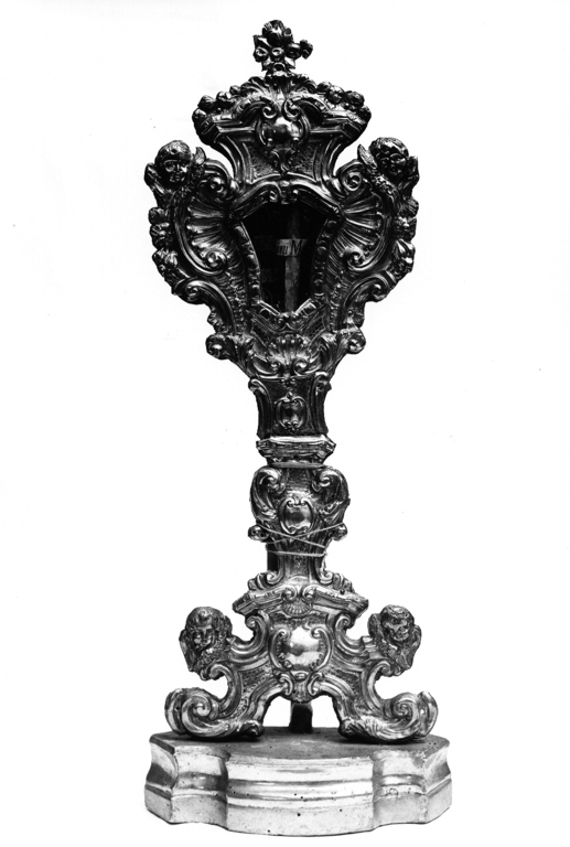 reliquiario - a ostensorio, serie - ambito viterbese (sec. XVIII)