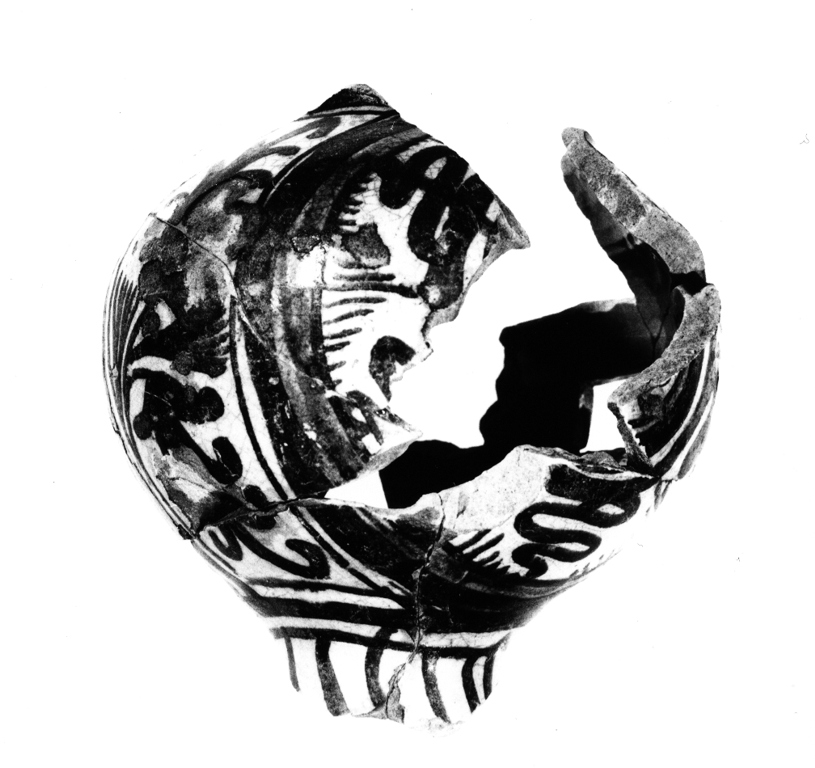 brocca, frammento - manifattura faentina (fine sec. XV)