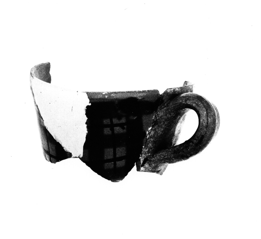 tazzina, frammento - manifattura laziale (fine sec. XV)