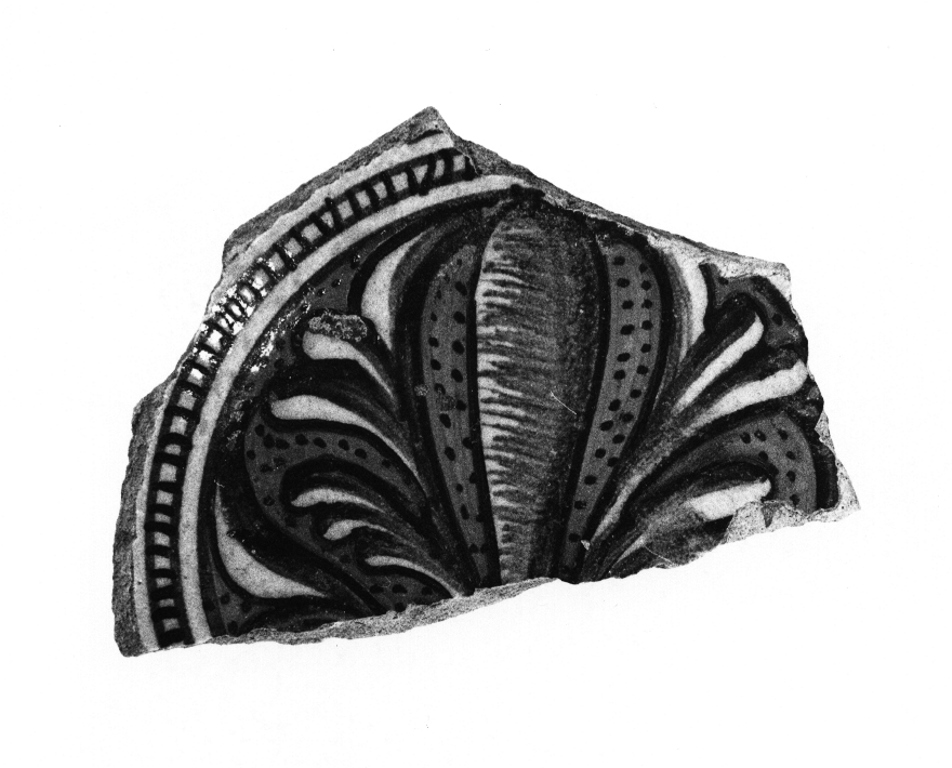 ciotola, frammento - manifattura di Deruta (sec. XVI)