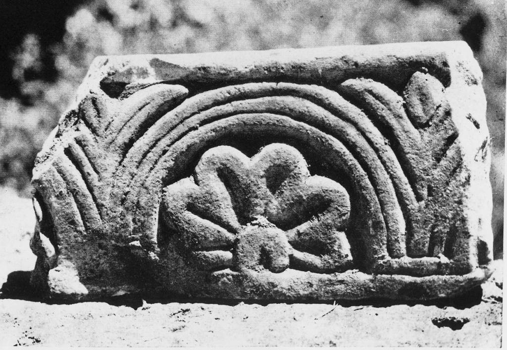 cornice architettonica, frammento - ambito laziale (sec. IX)