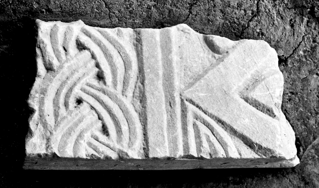 pluteo, frammento - ambito laziale (sec. VIII)