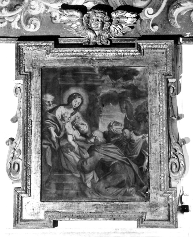adorazione dei Re Magi (dipinto) - ambito laziale (sec. XVII)