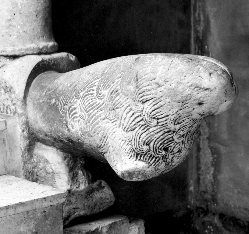 leone (scultura, frammento) - ambito laziale (sec. XII)