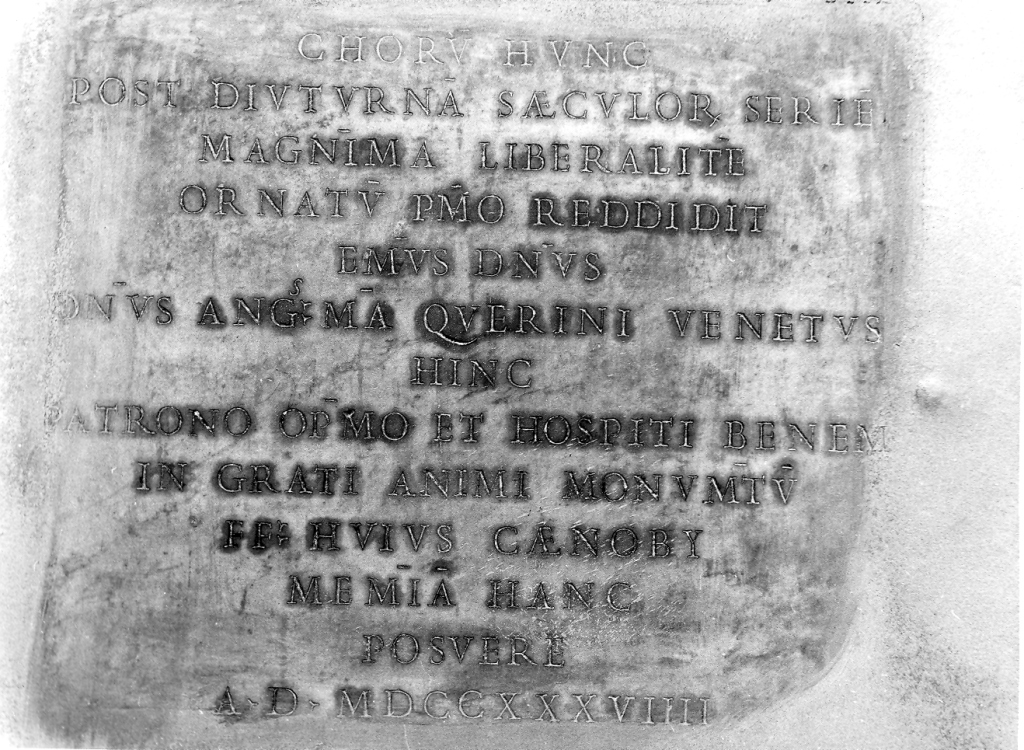 lapide commemorativa - ambito laziale (sec. XVIII)