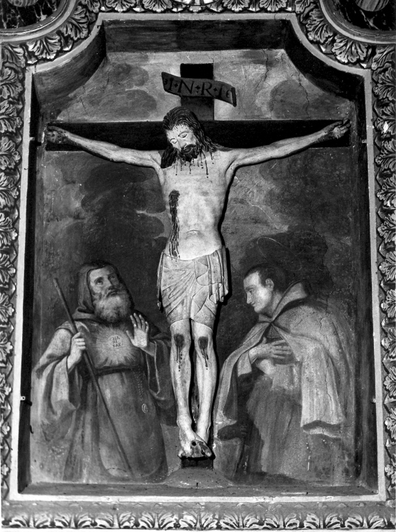 Cristo crocifisso dolente (crocifisso, elemento d'insieme) - ambito laziale (sec. XVII)