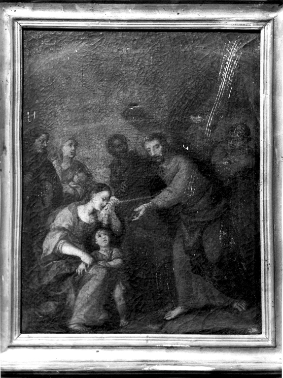 stazione VIII: Gesù consola le donne di Gerusalemme (dipinto) - ambito laziale (sec. XVIII)