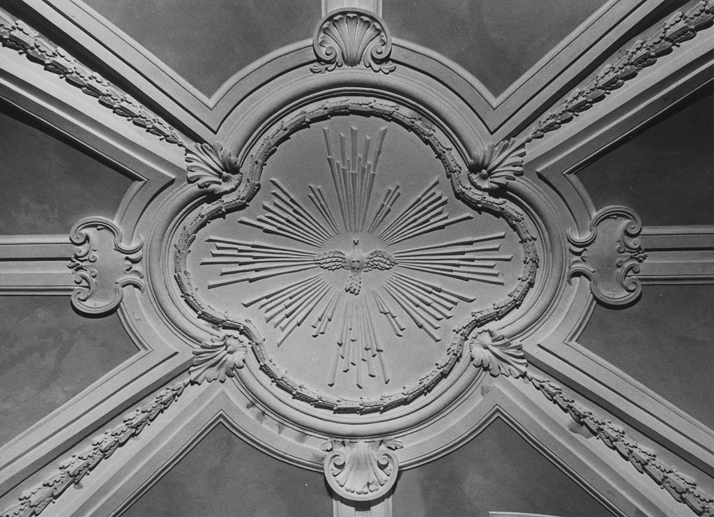 colomba dello Spirito Santo (decorazione plastica) - ambito laziale (sec. XVIII)