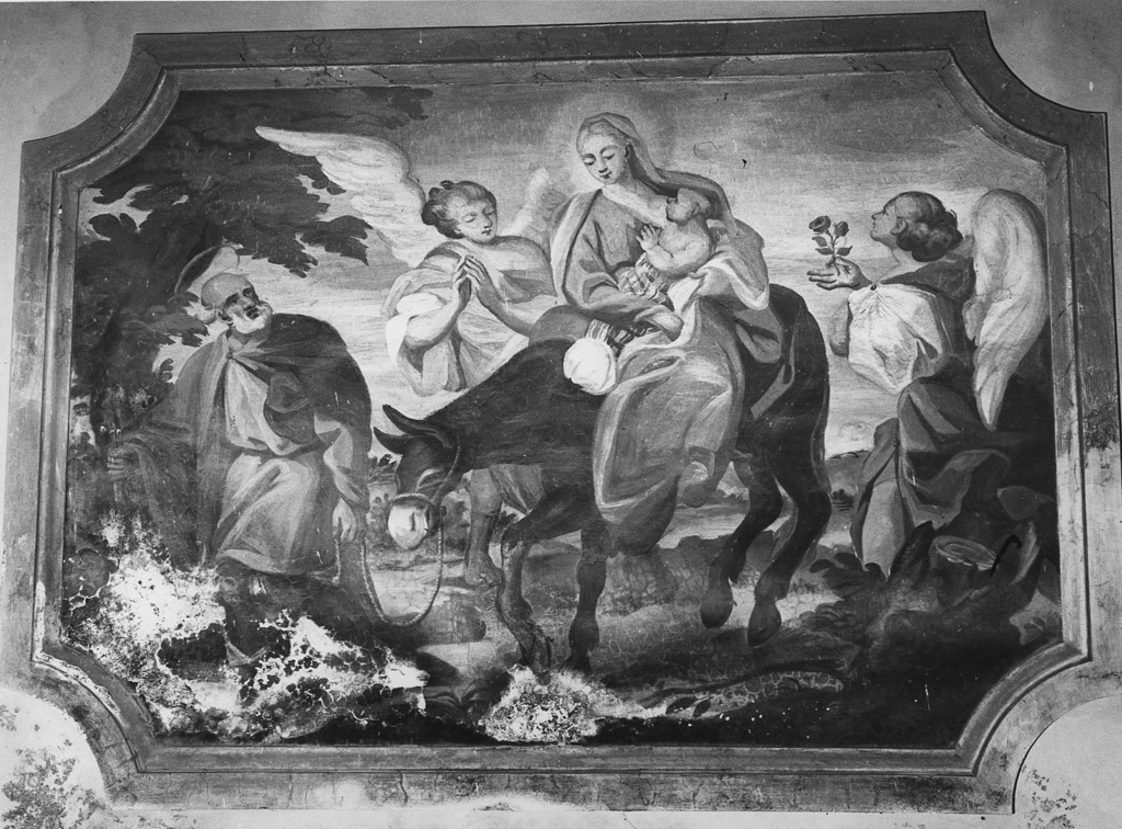 fuga in Egitto (dipinto) - ambito laziale (prima metà sec. XVIII)