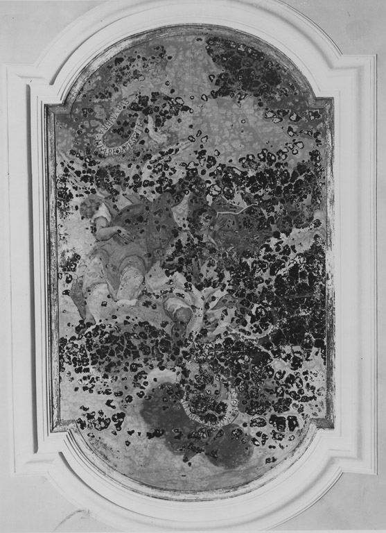 angeli musicanti in gloria (dipinto) - ambito laziale (prima metà sec. XVIII)