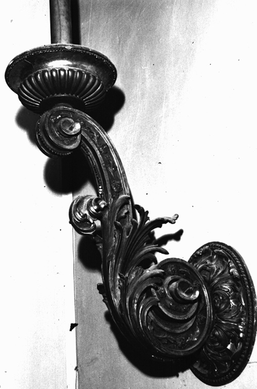 candeliere da parete, serie - ambito laziale (sec. XVII)