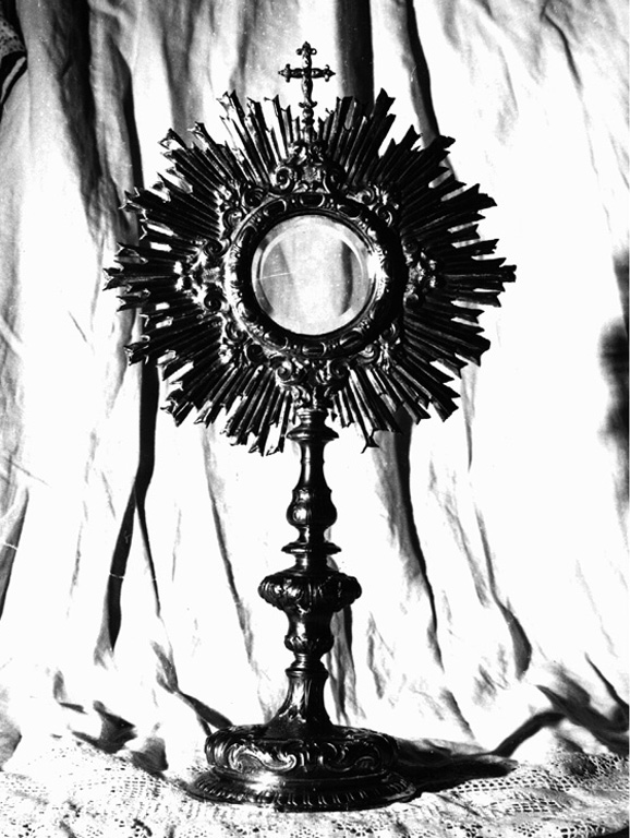 ostensorio - a raggiera - ambito laziale (sec. XVII)