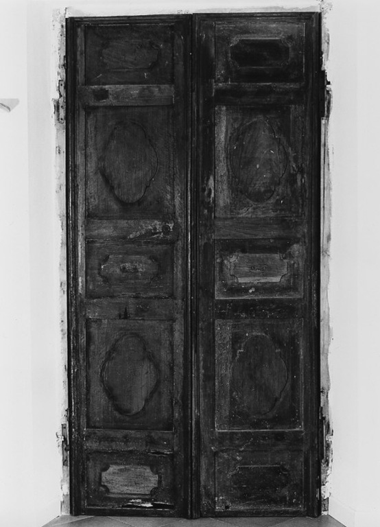 porta - a due battenti - ambito laziale (sec. XVII)