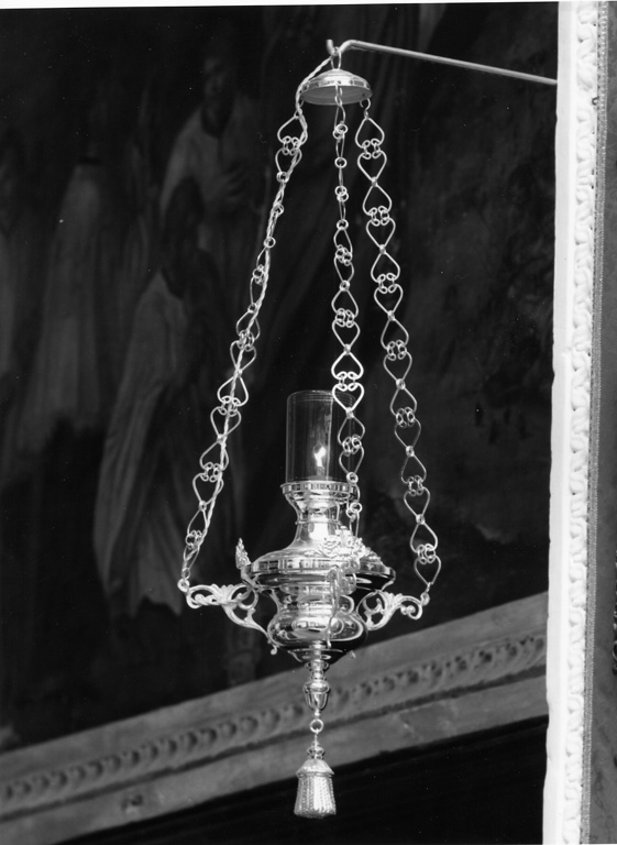 lampada pensile, serie - manifattura laziale (metà sec. XIX)