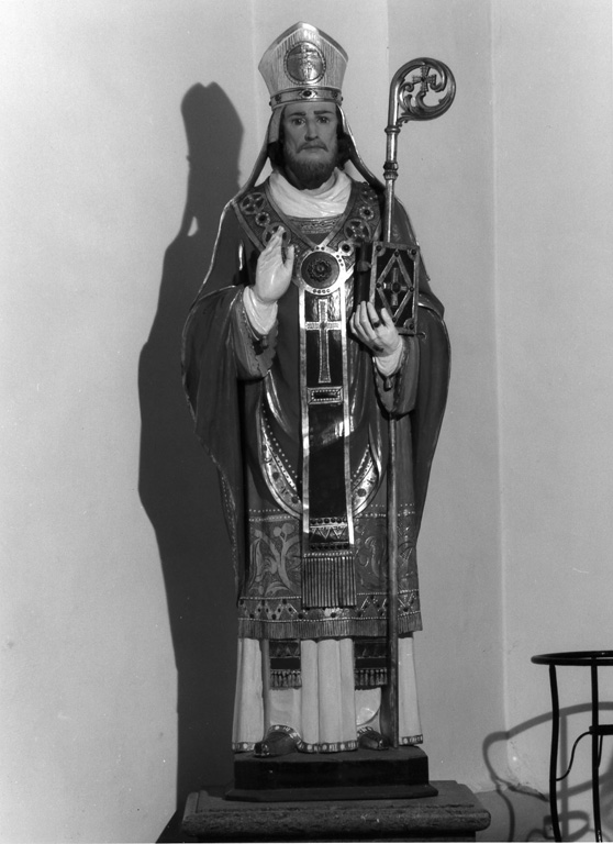 Santo vescovo (statua) - manifattura laziale (sec. XIX)