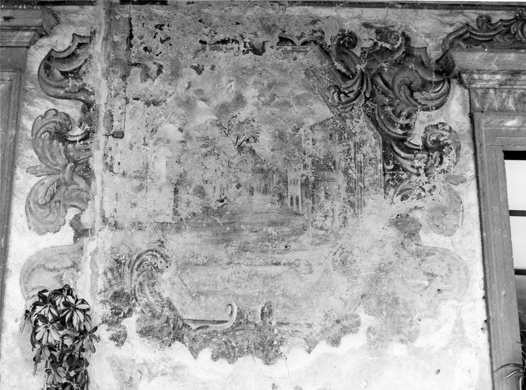 paesaggio con architetture (dipinto) - ambito Italia centrale (primo quarto sec. XVII)