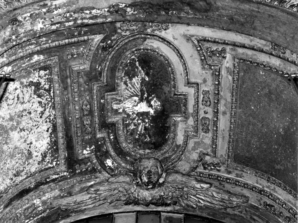 colomba dello Spirito Santo (decorazione pittorica) - ambito romano (secondo quarto sec. XVIII)