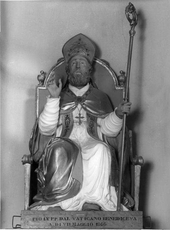 San Cataldo vescovo (statua) - manifattura laziale (sec. XIX)