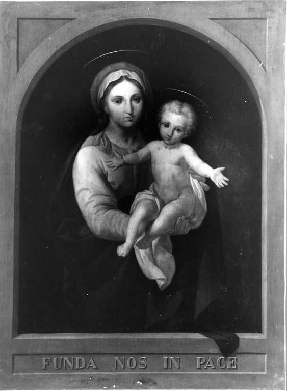 Madonna con Bambino (dipinto) - ambito Italia centro-meridionale (sec. XIX)