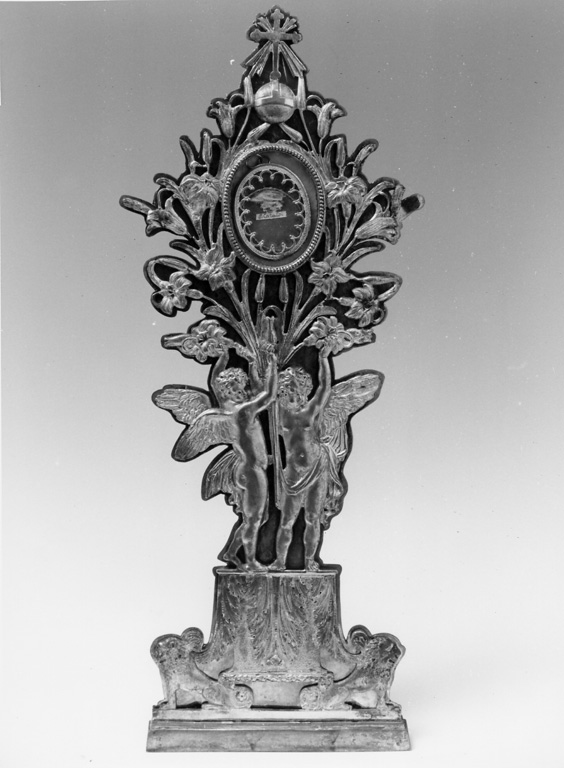 reliquiario, serie - manifattura laziale (sec. XIX)
