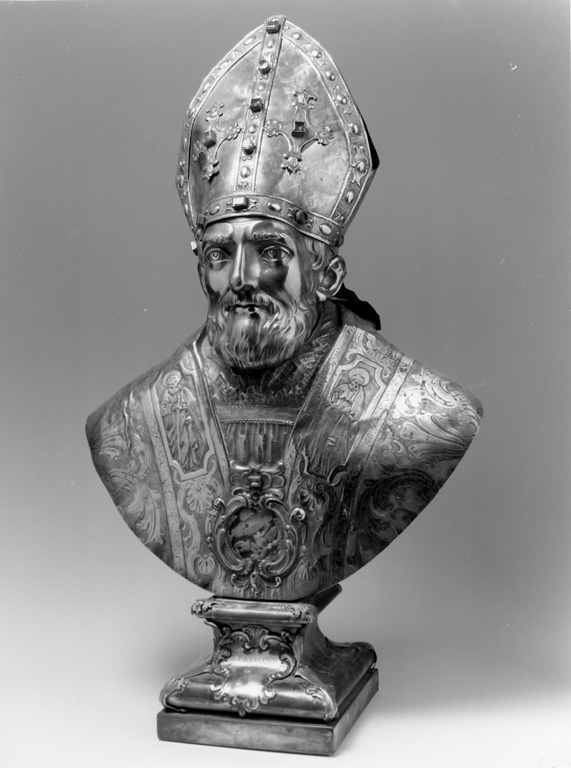 San Cataldo vescovo (reliquiario - a busto) di Maccastroppi Pietro Paolo - manifattura laziale (sec. XVIII)