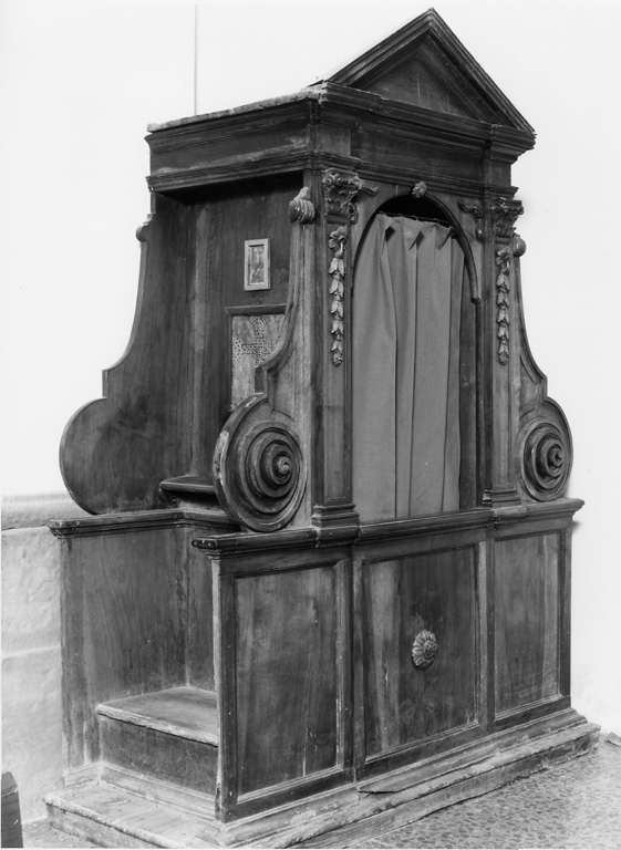 confessionale - manifattura laziale (sec. XVIII)