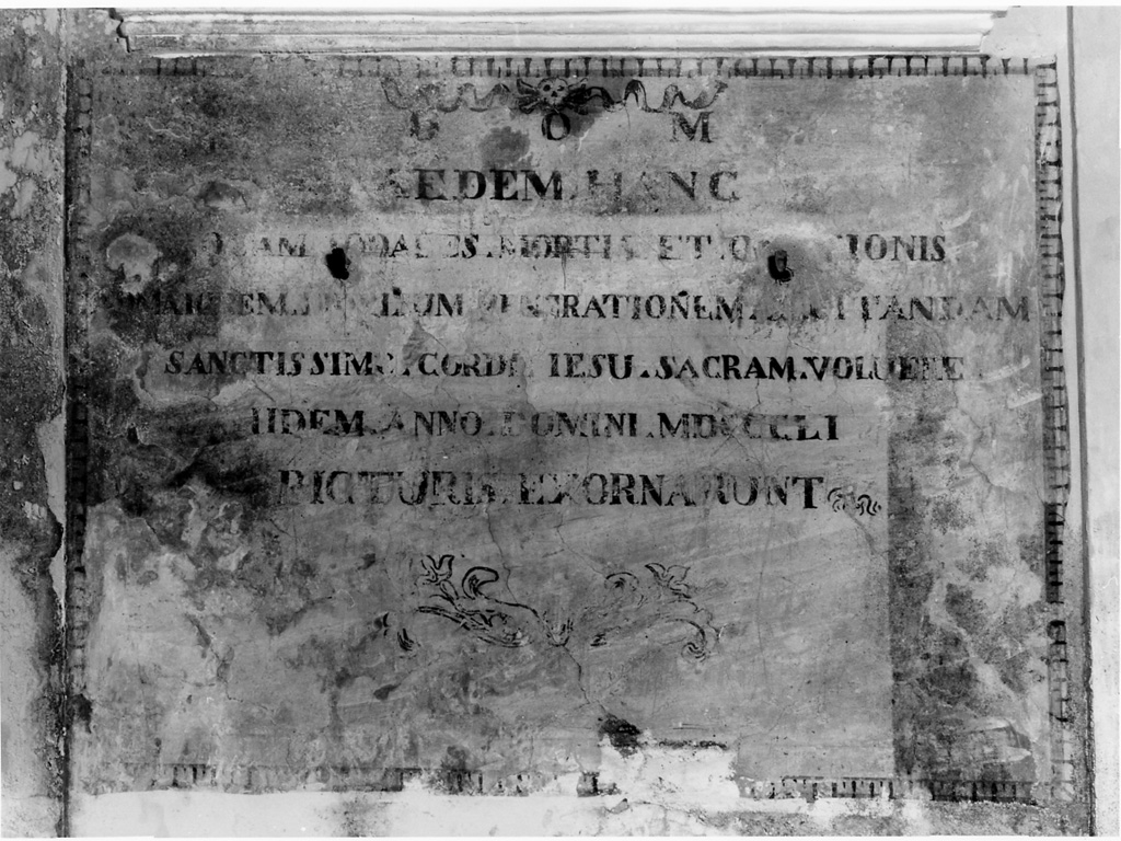 iscrizione dipinta, serie - manifattura laziale (sec. XIX)