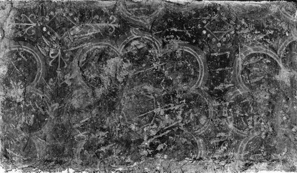 motivi decorativi (dipinto, frammento) - ambito laziale (fine/inizio secc. XIII/ XIV)