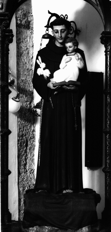 Sant'Antonio da Padova con il bambino (statua) - ambito laziale (sec. XIX)