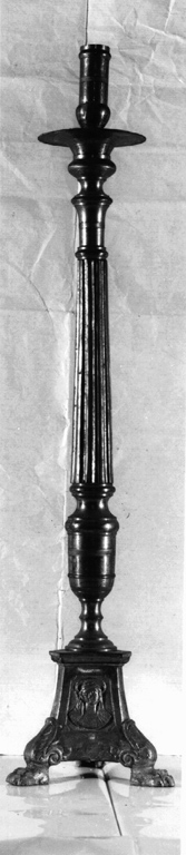 candeliere d'altare, serie - ambito laziale (prima metà sec. XIX)