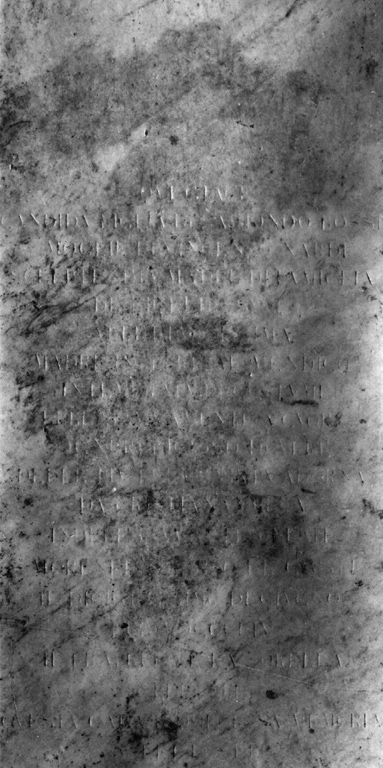 lapide tombale - ambito laziale (secc. XVIII/ XIX)