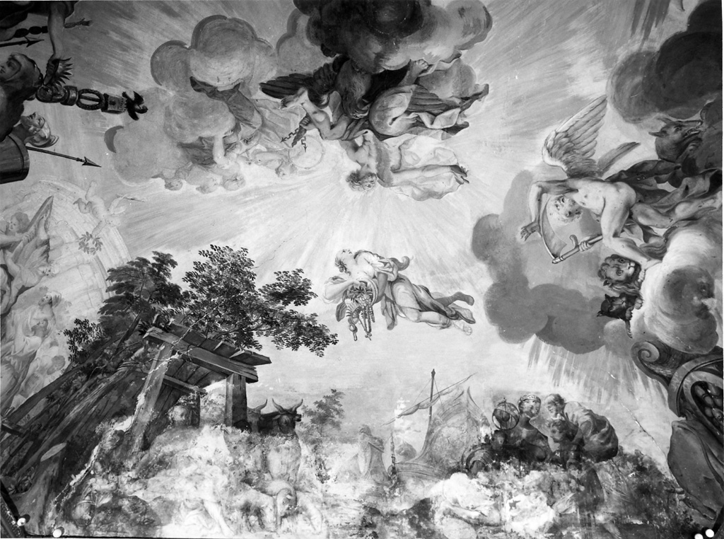 Trionfo di Giove, Personaggi e scene da cicli letterari (dipinto, ciclo) di Berrettini Lorenzo (sec. XVII)