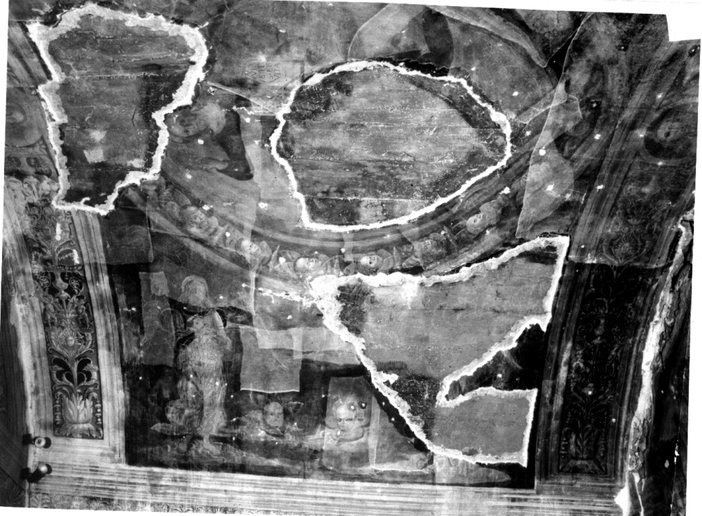 Cristo nella mandorla (dipinto, elemento d'insieme) - ambito viterbese (fine sec. XV)