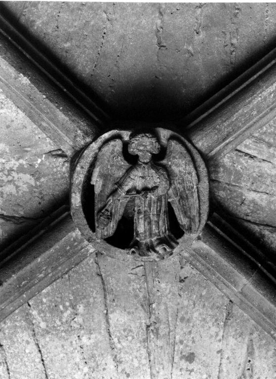 simbolo di San Matteo: angelo (medaglione) - ambito viterbese (inizio sec. XIV)