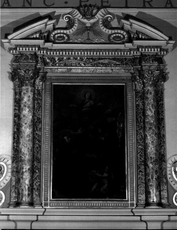 cornice di pala d'altare - ambito viterbese (sec. XVIII)