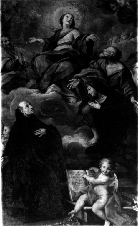 Madonna in gloria tra Santi martiri (dipinto) - ambito viterbese (metà sec. XVIII)