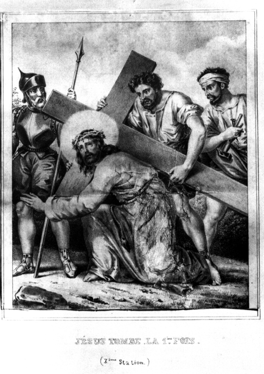 stazioni della via crucis (litografia, ciclo) - ambito parigino (sec. XVII)