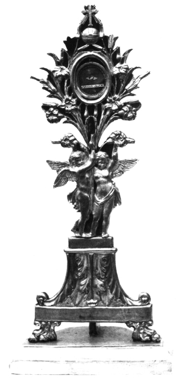 reliquiario - a ostensorio - ambito viterbese (sec. XIX)