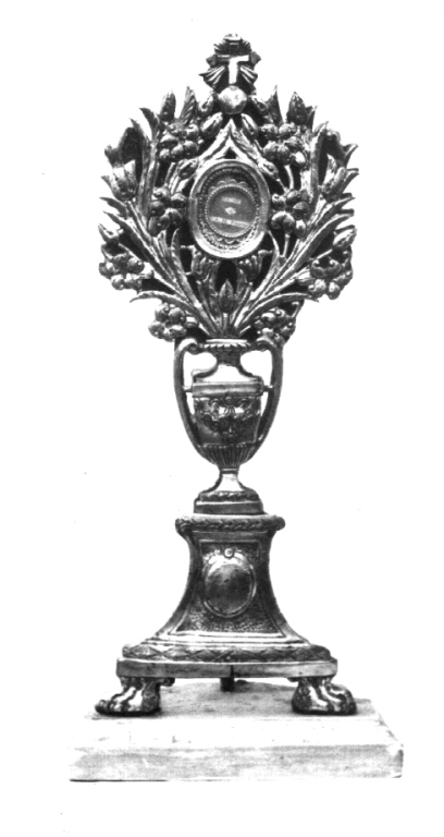 reliquiario - a ostensorio - ambito viterbese (sec. XIX)