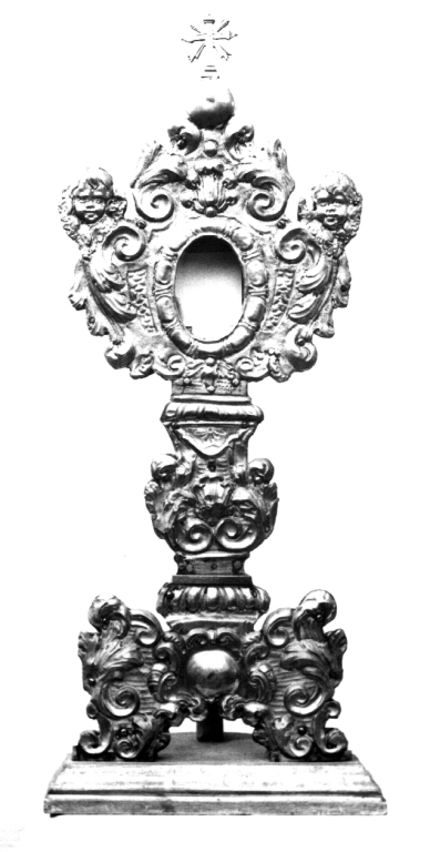 reliquiario - a ostensorio - ambito viterbese (sec. XVIII)