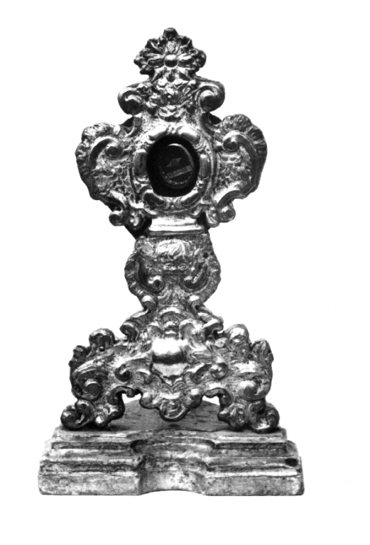reliquiario - a ostensorio - ambito viterbese (metà sec. XIX)
