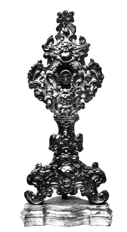 reliquiario - a ostensorio, serie - ambito viterbese (sec. XIX)