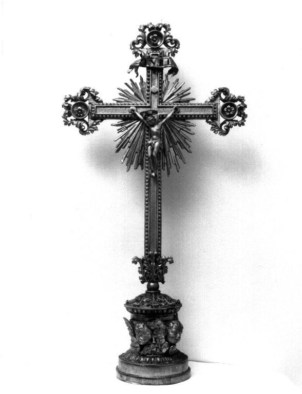 Cristo crocifisso (croce d'altare) - ambito viterbese (sec. XVIII, sec. XIX)