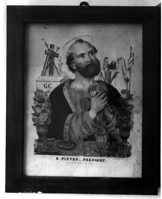 San Pietro (litografia) - ambito viterbese (seconda metà sec. XIX)